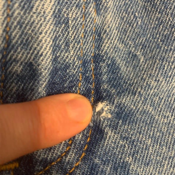 VTG Eddie Bauer Classic Fit Faded Blue Denim Mom Jeans Size 12 - Picture 4 of 12